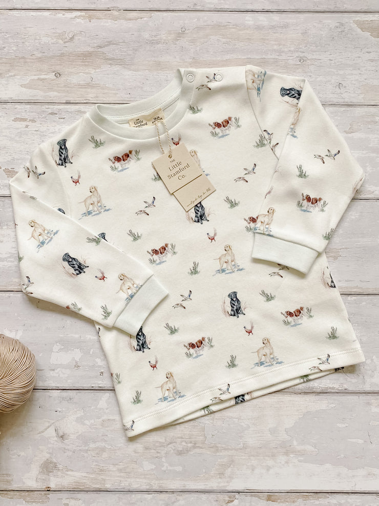Dog print (Labrador / spaniels) baby & child sweatshirt