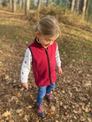 Mini Fleece Gilet - Rose